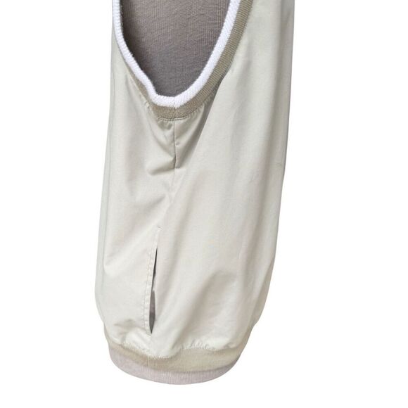 Consensus Men’s Golf Windbreaker Vest Pullover Sz. M Beige V-Neck Pockets - Picture 7 of 12